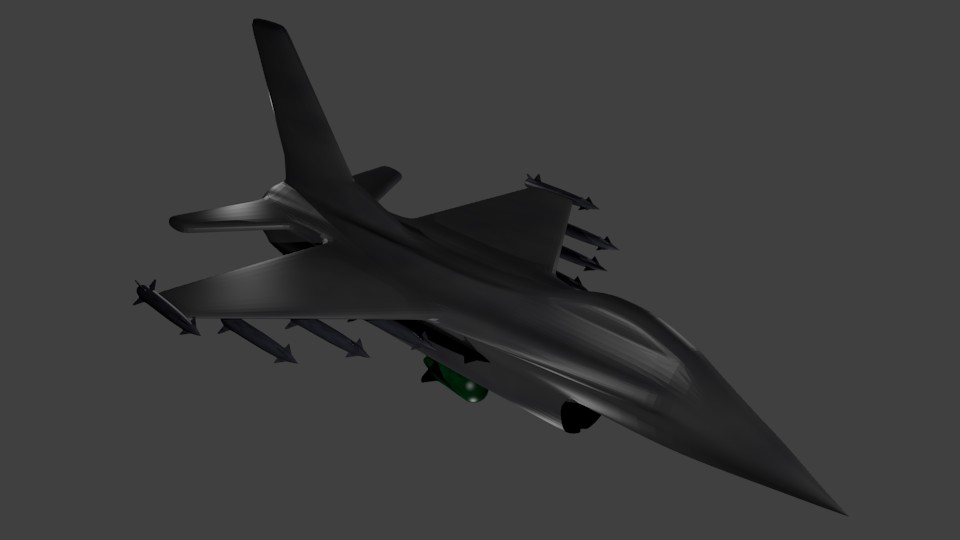 F16 3D Model preview image 1
